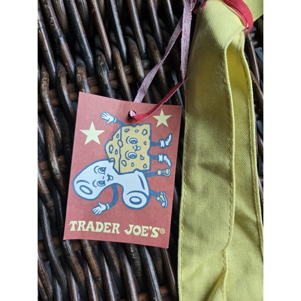 Trader Joe's Cheese Bag  Reusable Shopping Tote - Brand New w/ Tags 11B0371-0373